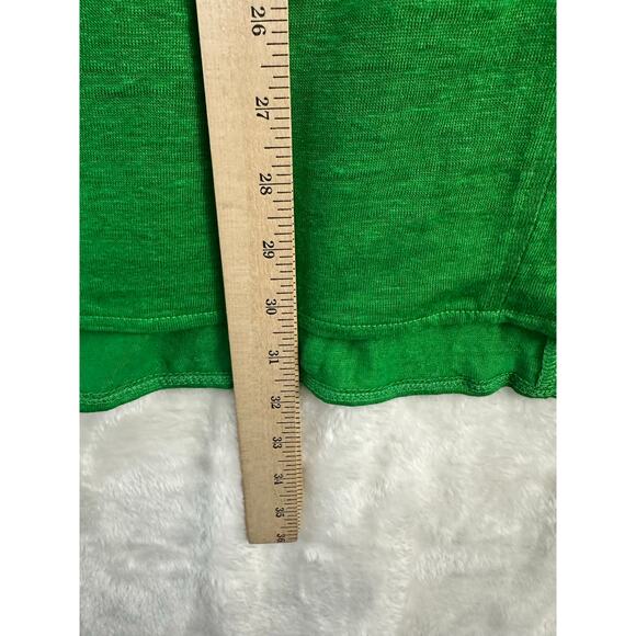 Tahari 100% Linen Green Top 3X Beachy Classic Summer - Picture 6 of 7